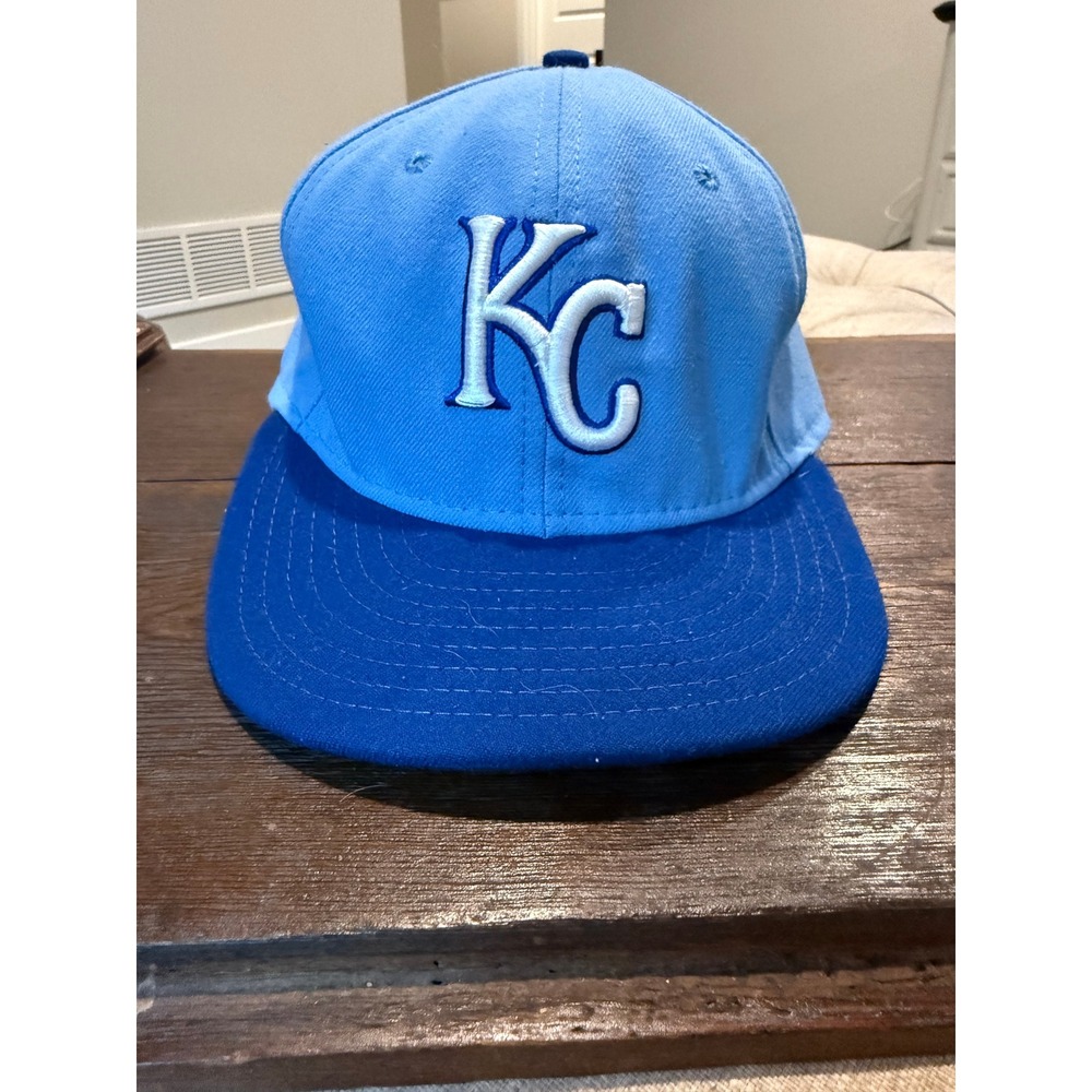 New Era Kansas City Royals Authentic‎ On Field Hat Blue Fitted Hat 7 3/8 MLB KC